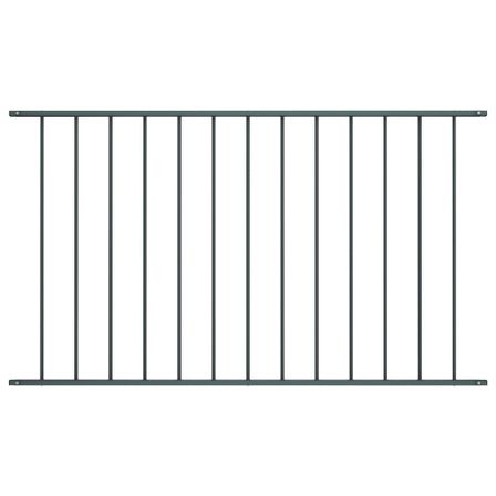 Panneau de clôture Acier enduit de poudre 1,7x1 m Anthracite