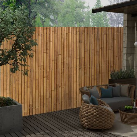 Panneau de clôture de jardin Bambou 200x200 cm