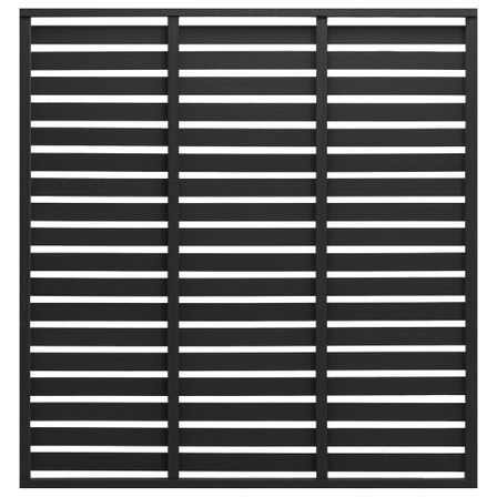 Panneau de clôture WPC 180x180 cm Noir