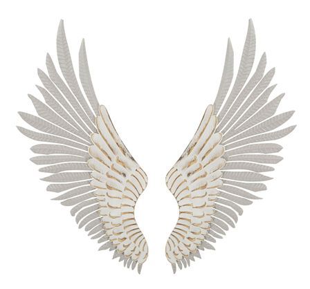 Panneau mural ailes naturelles, lot de 2 pièces, 43,8 x 2,5 x 104 cm