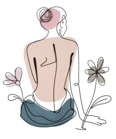 Panneau mural « dame aux fleurs » 80 x 1,3 x 90 cm