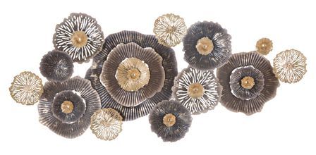 Panneau mural en fer brun -a- 167,6 x 7,6 x 73,5 cm