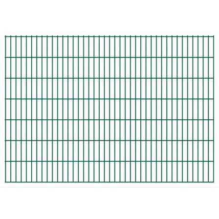Panneaux de clôture de jardin 2D 2,008x1,43 m 24 m total Vert
