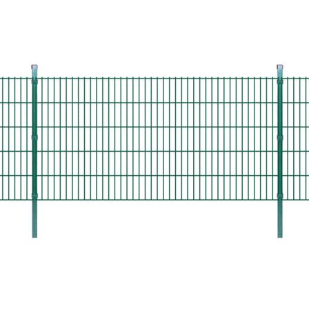Panneaux et poteaux de clôture 2D pour jardin 2008x1030 mm 24 m
