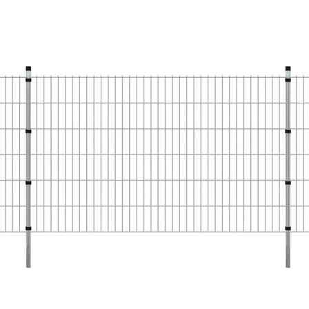 Panneaux et poteaux de clôture 2D pour jardin 2008x1230 mm 16 m