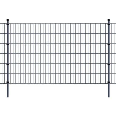 Panneaux et poteaux de clôture 2D pour jardin 2008x1230 mm 20 m