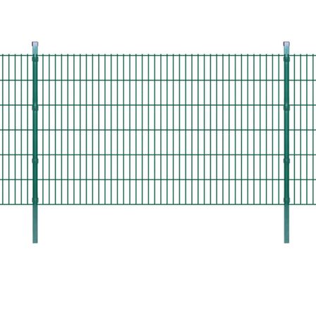 Panneaux et poteaux de clôture 2D pour jardin 2008x1230 mm 28 m 2