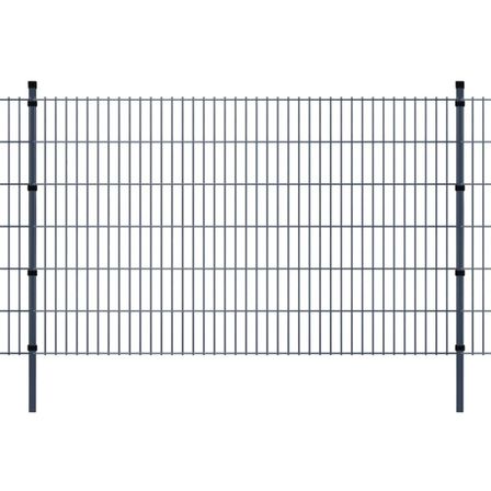 Panneaux et poteaux de clôture 2D pour jardin 2008x1230 mm 44 m