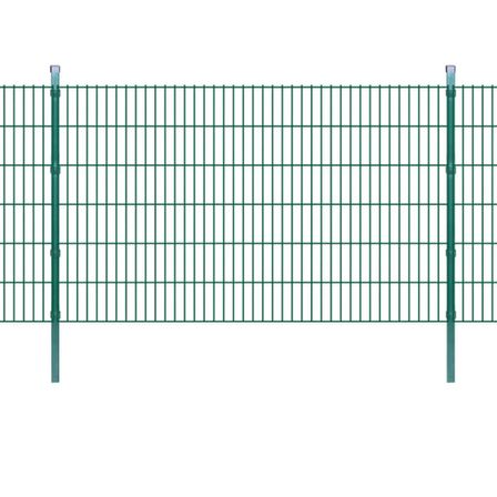 Panneaux et poteaux de clôture 2D pour jardin 2008x1230 mm 50 m