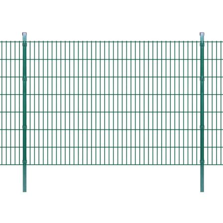 Panneaux et poteaux de clôture 2D pour jardin 2008x1430 mm 50 m