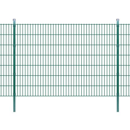 Panneaux et poteaux de clôture 2D pour jardin 2008x1430 mm 8 m 3