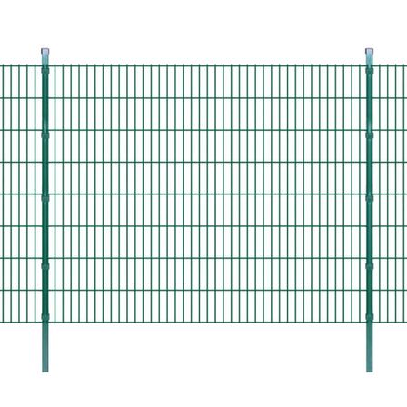 Panneaux et poteaux de clôture 2D pour jardin 2008x1630 mm 22 m