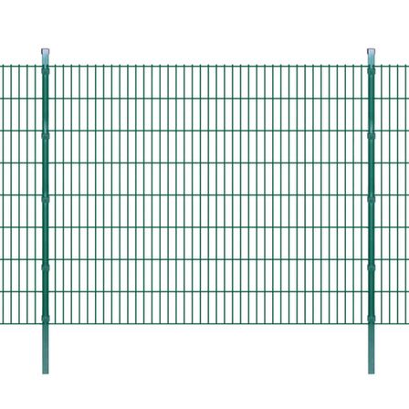 Panneaux et poteaux de clôture 2D pour jardin 2008x1630 mm 26 m 2