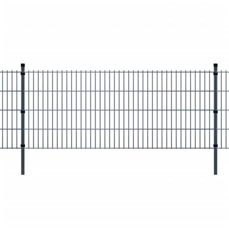 Panneaux et poteaux de clôture 2D pour jardin 2008x1630 mm 34 m 2