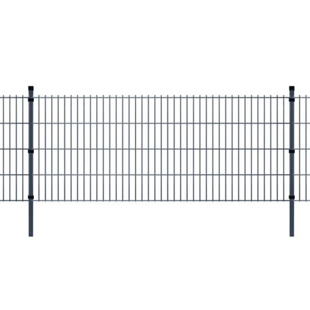 Panneaux et poteaux de clôture 2D pour jardin 2008x1630 mm 36 m