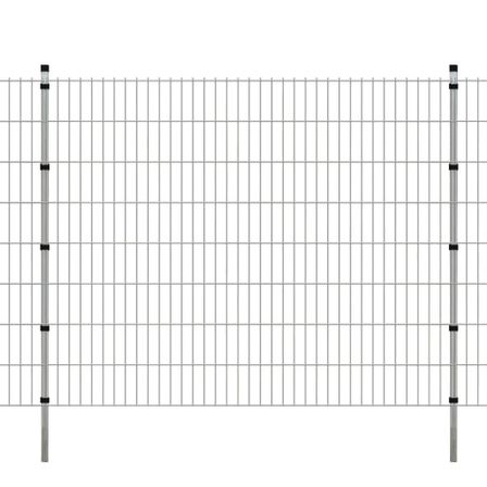 Panneaux et poteaux de clôture 2D pour jardin 2008x1630 mm 46 m 2