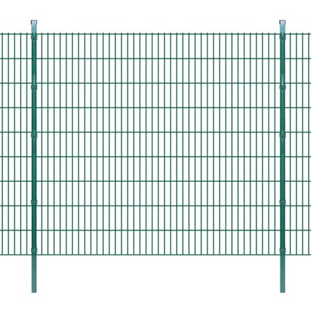 Panneaux et poteaux de clôture 2D pour jardin 2008x1830 mm 10 m 2