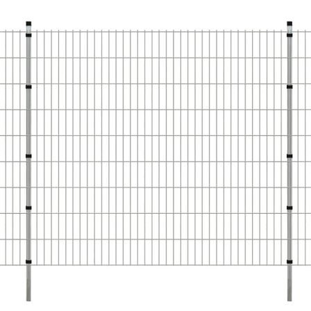 Panneaux et poteaux de clôture 2D pour jardin 2008x1830 mm 42 m 2