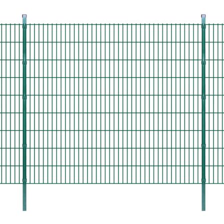 Panneaux et poteaux de clôture 2D pour jardin 2008x1830 mm 46 m