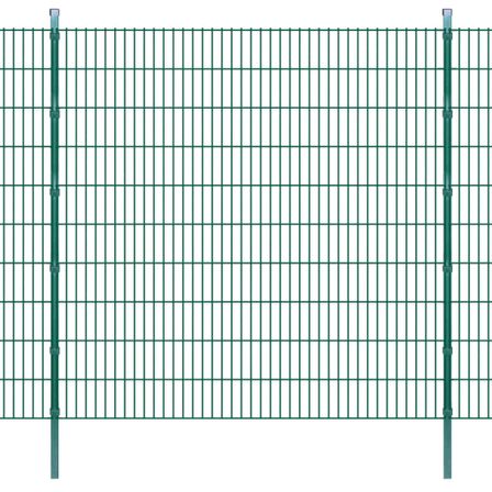 Panneaux et poteaux de clôture 2D pour jardin 2008x2030 mm 40 m
