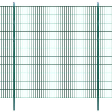 Panneaux et poteaux de clôture 2D pour jardin 2008x2230 mm 18 m 2