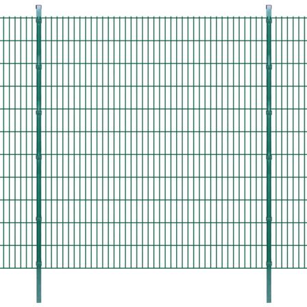 Panneaux et poteaux de clôture 2D pour jardin 2008x2230 mm 4 m 2