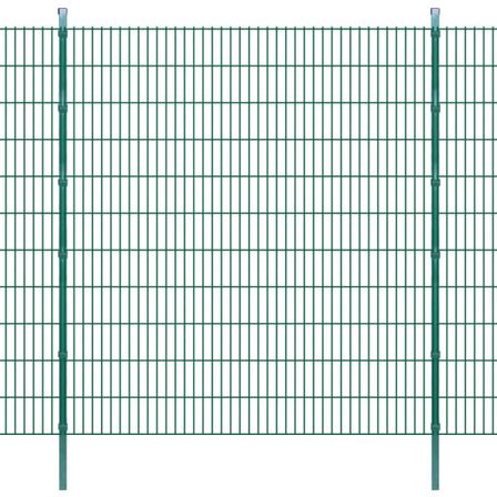 Panneaux et poteaux de clôture 2D pour jardin 2008x2230 mm 40 m 2
