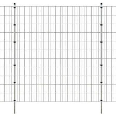 Panneaux et poteaux de clôture 2D pour jardin 2008x2230 mm 40 m