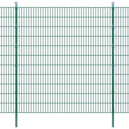 Panneaux et poteaux de clôture 2D pour jardin 2008x2230 mm 46 m