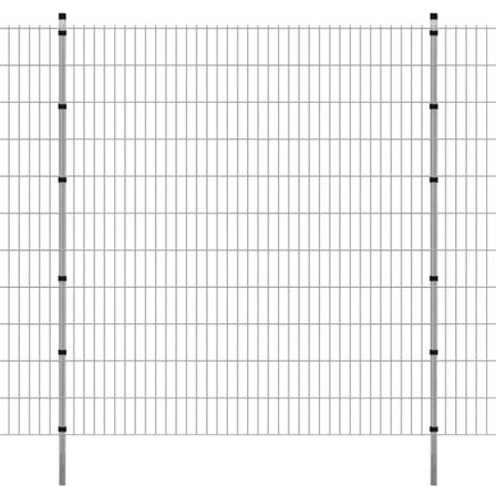 Panneaux et poteaux de clôture 2D pour jardin 2008x2230 mm 48 m