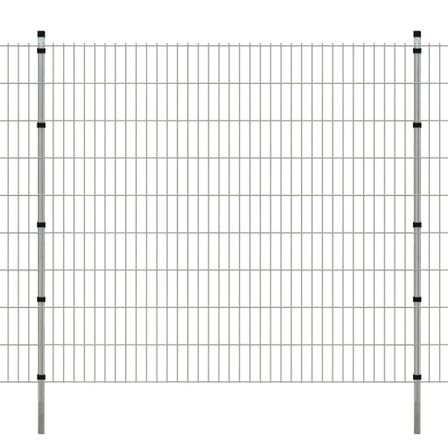 Panneaux et poteaux de clôture 2D pour jardin 2008x2230 mm 8 m 2