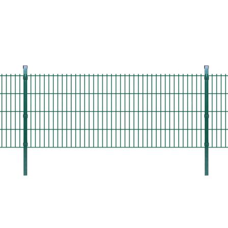 Panneaux et poteaux de clôture 2D pour jardin 2008x830 mm 40 m 2