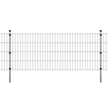 Panneaux et poteaux de clôture 2D pour jardin 2008x830 mm 8 m