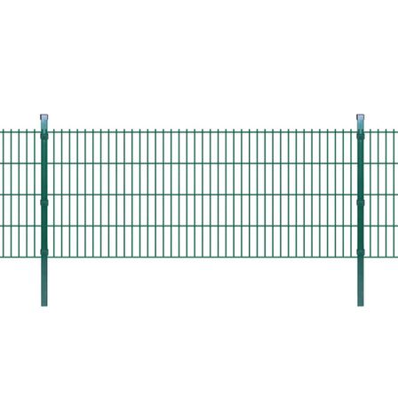 Panneaux et poteaux de clôture 2D pour jardin 2008x830 mm 8 m 3