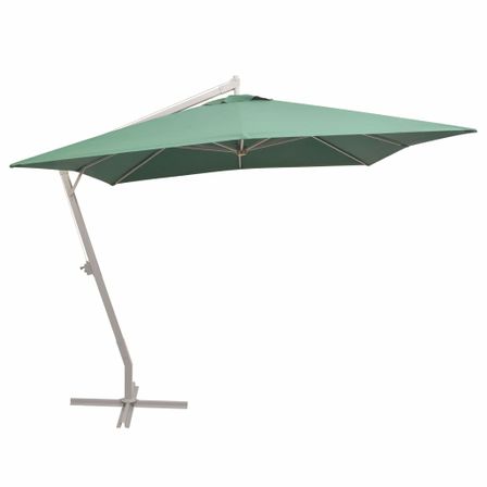 Parasol 300 x 300 cm Poteau en Aluminium Vert