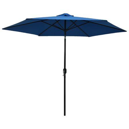 Parasol d'extérieur avec poteau en métal 300 cm Azuré