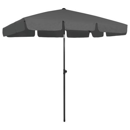Parasol de plage Anthracite 200x125 cm