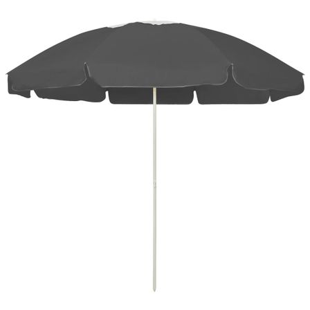 Parasol de plage Anthracite 240 cm 2