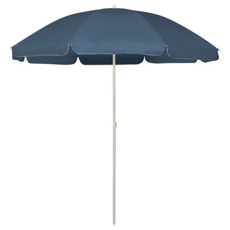 Parasol de plage Bleu 240 cm 2