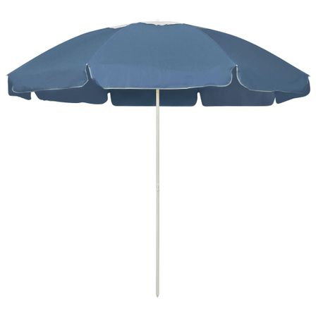 Parasol de plage Bleu 240 cm 3