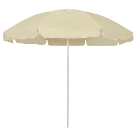 Parasol de plage Jaune sable 240 cm
