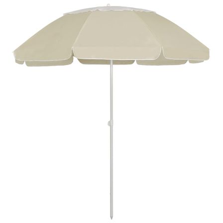 Parasol de plage Jaune sable 300 cm 2