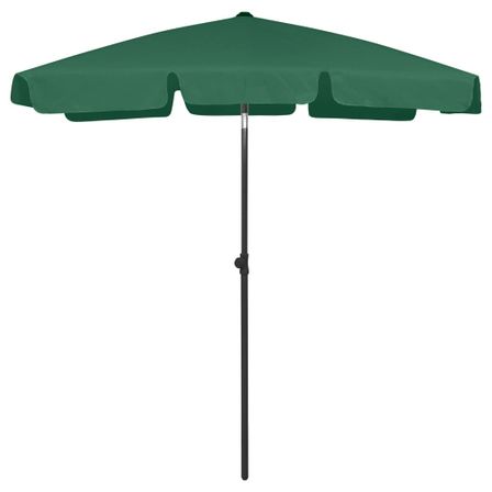 Parasol de plage Vert 180x120 cm