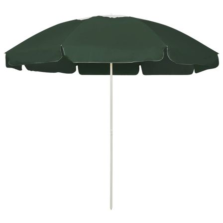 Parasol de plage Vert 240 cm 3