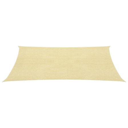 Parasol en PEHD carré 3,6 x 3,6 m Beige