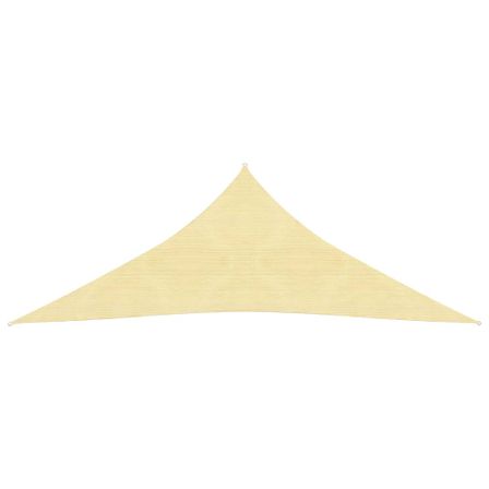 Parasol en PEHD triangulaire 3,6x3,6x3,6 m Beige