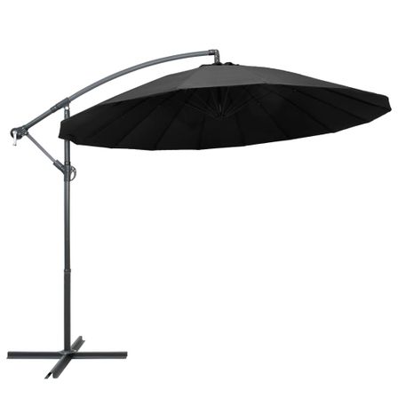 Parasol suspendu Anthracite 3 m Mât en aluminium