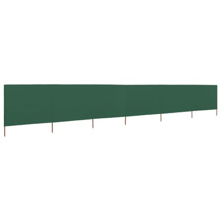 Paravent 6 panneaux Tissu 800 x 80 cm Vert