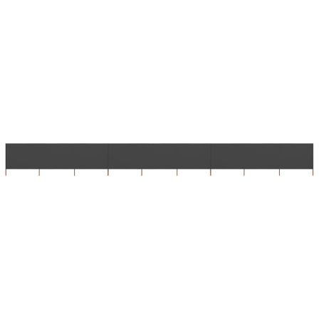 Paravent 9 panneaux Tissu 1200 x 120 cm Anthracite