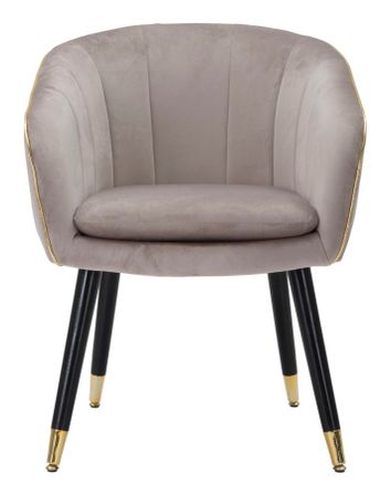 Parmchair paris grigia/gold cm 62x58x78